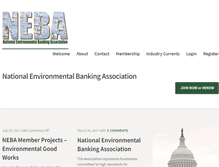 Tablet Screenshot of environmentalbanking.org